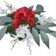 Sztuczne kwiaty Wiązanka-stroik na grób- cmentarz